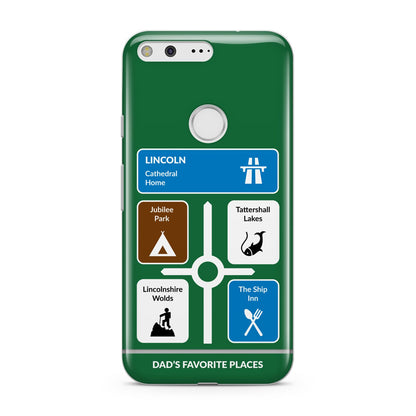 Personalised Dad s Favourite Places Google Pixel Case