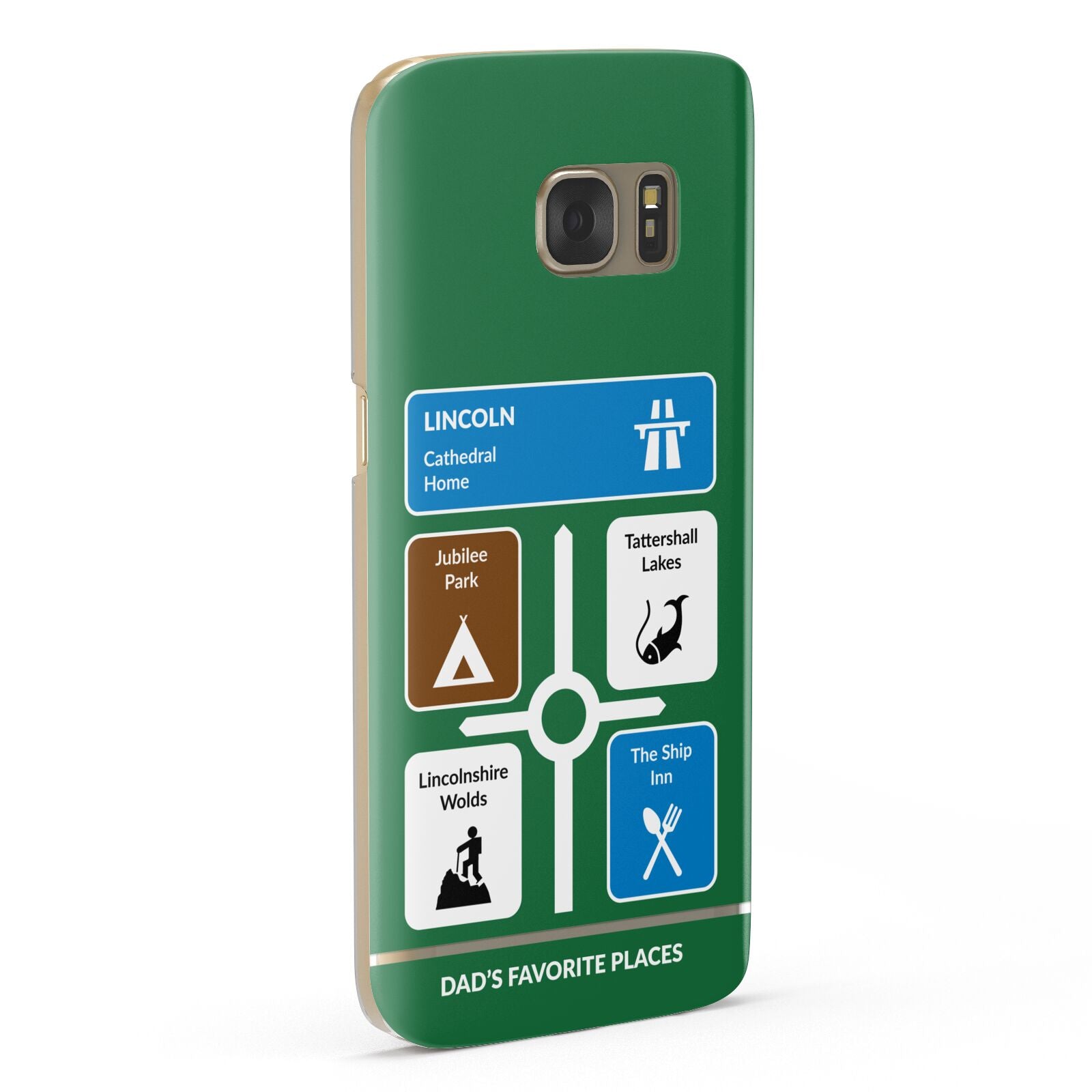 Personalised Dad s Favourite Places Samsung Galaxy Case Fourty Five Degrees