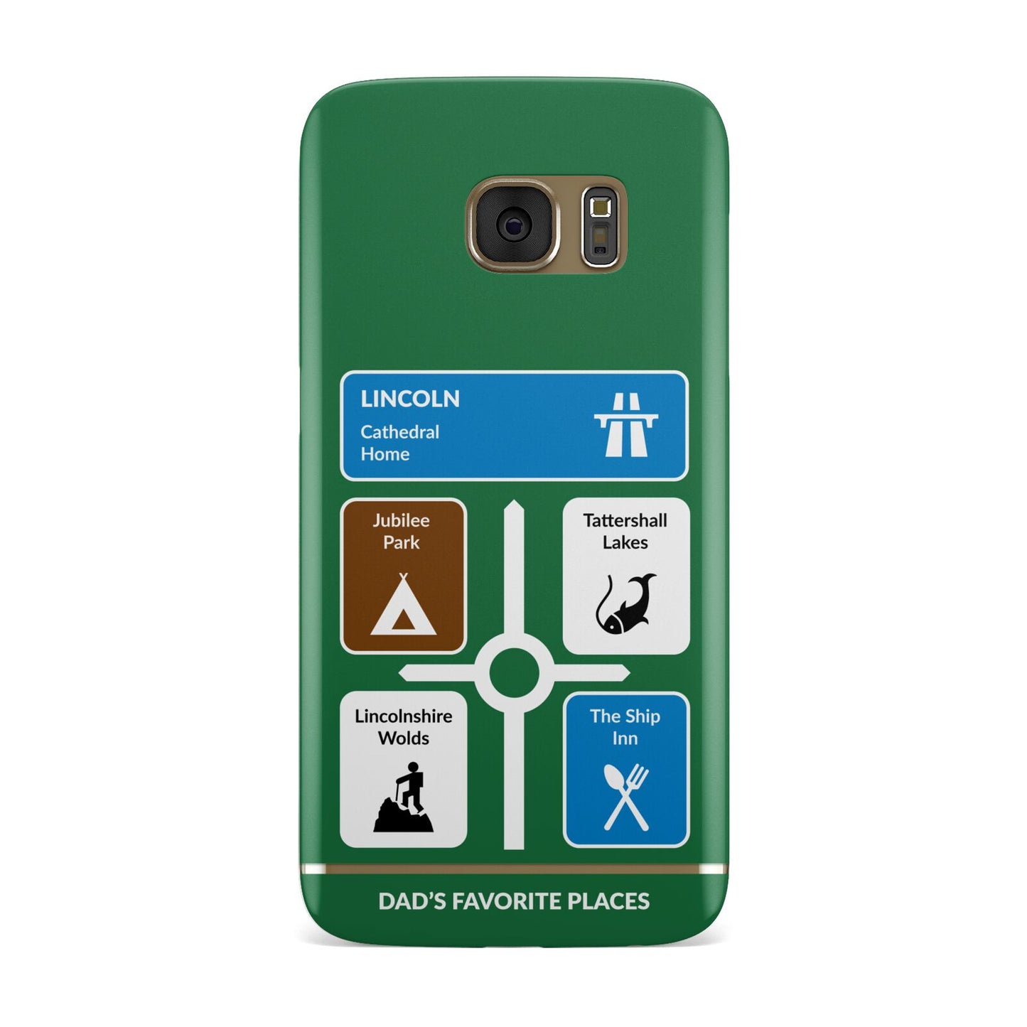 Personalised Dad s Favourite Places Samsung Galaxy Case