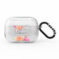 Personalised Dahlia Flowers AirPods Pro Glitter Case