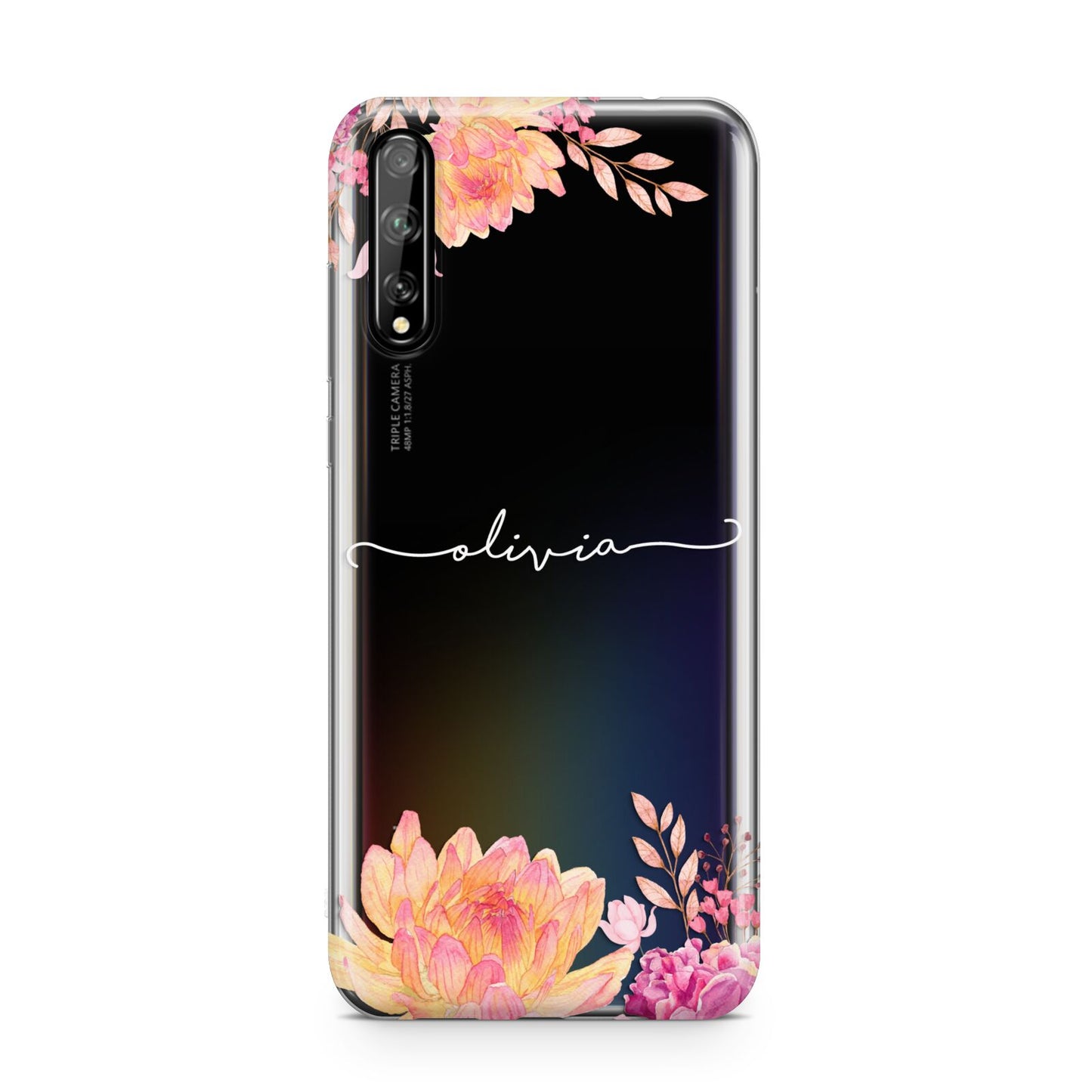 Personalised Dahlia Flowers Huawei Enjoy 10s Phone Case