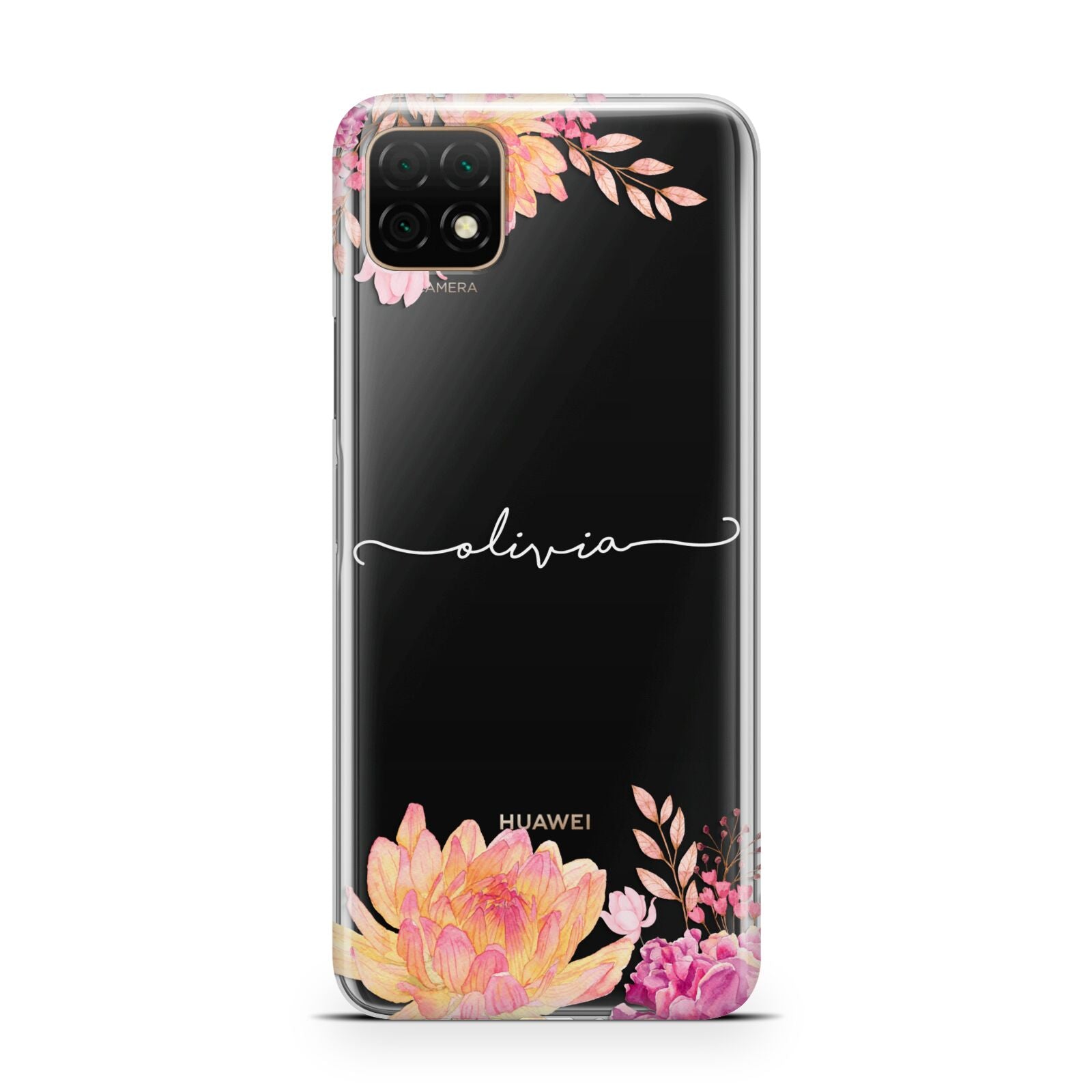 Personalised Dahlia Flowers Huawei Enjoy 20 Phone Case