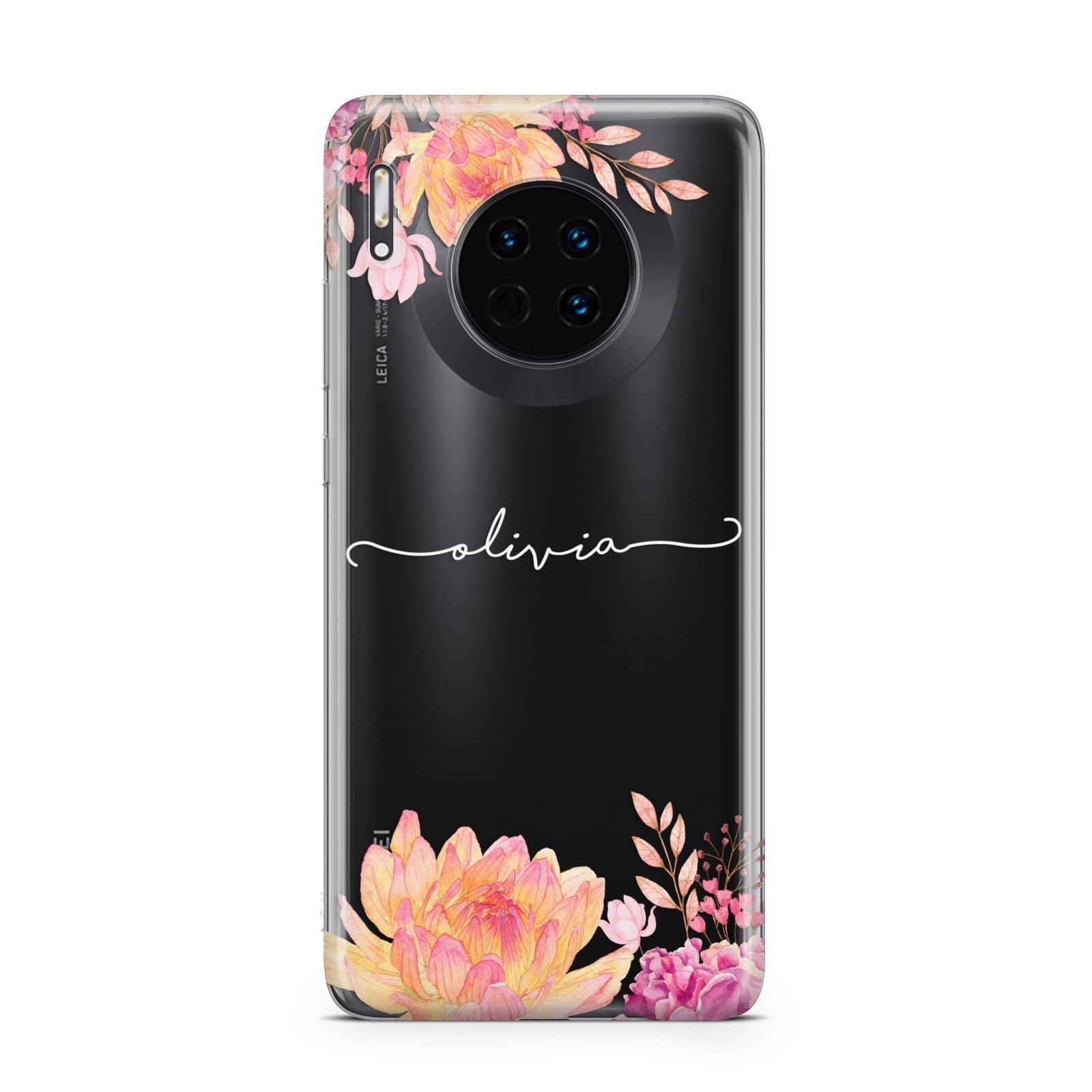 Personalised Dahlia Flowers Huawei Mate 30