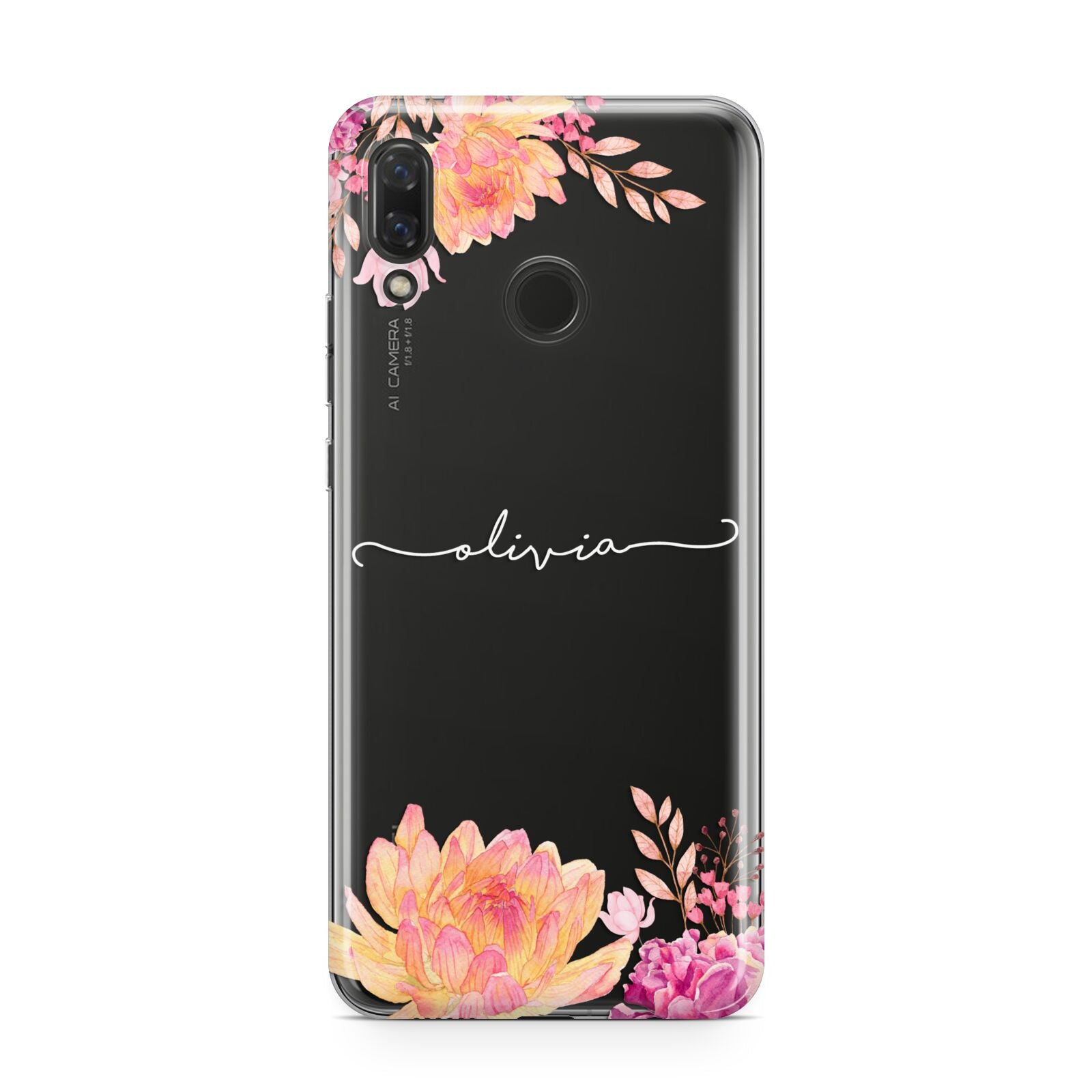 Personalised Dahlia Flowers Huawei Nova 3 Phone Case