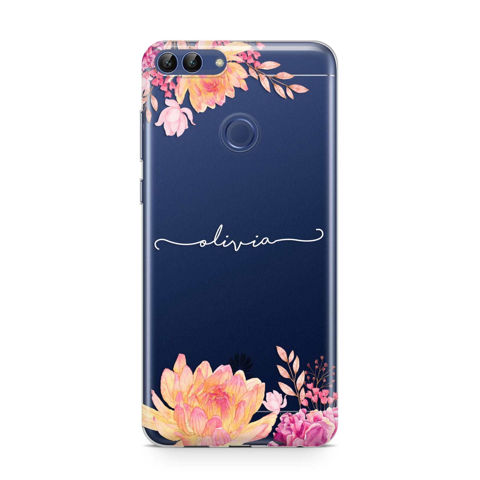 Personalised Dahlia Flowers Huawei P Smart Case