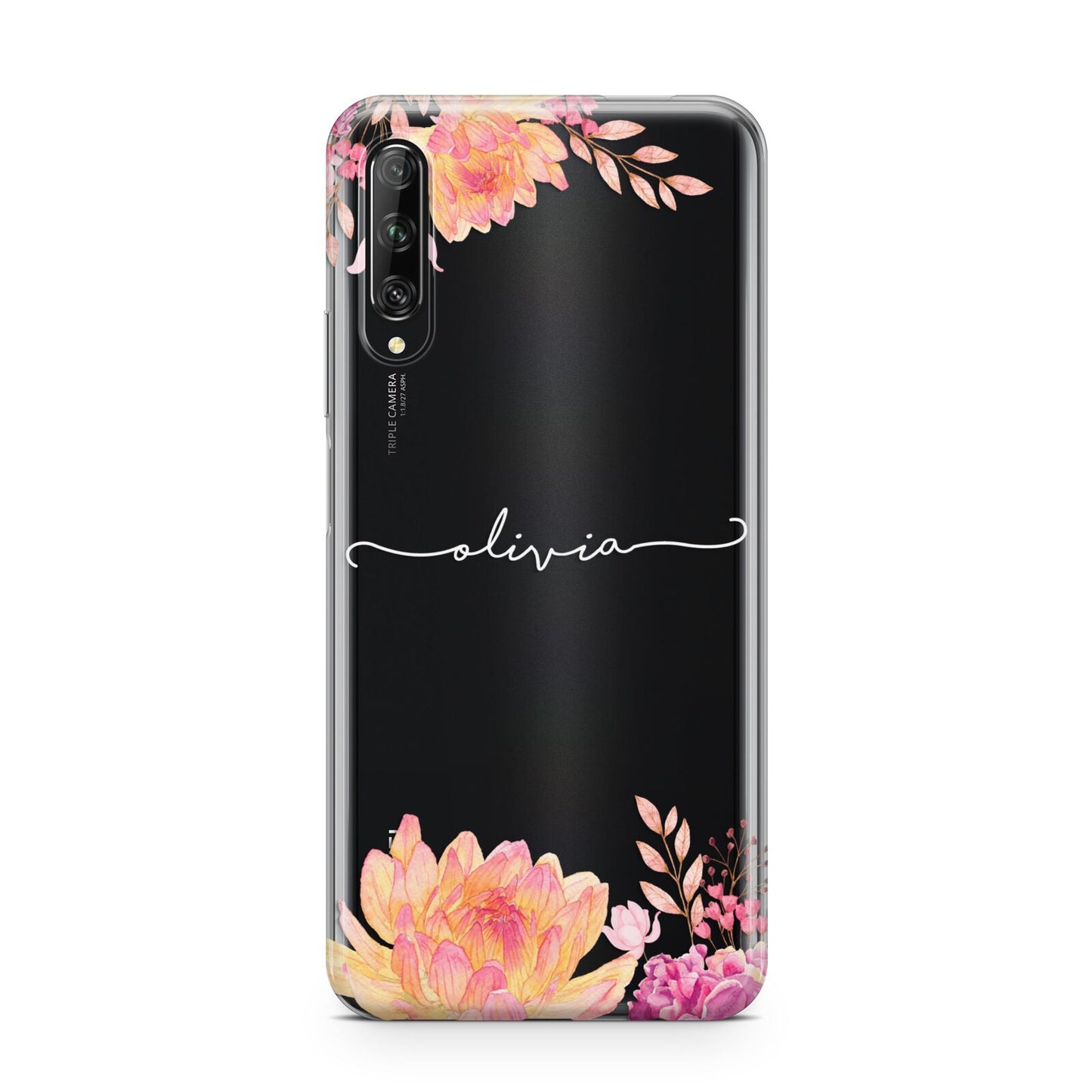 Personalised Dahlia Flowers Huawei P Smart Pro 2019