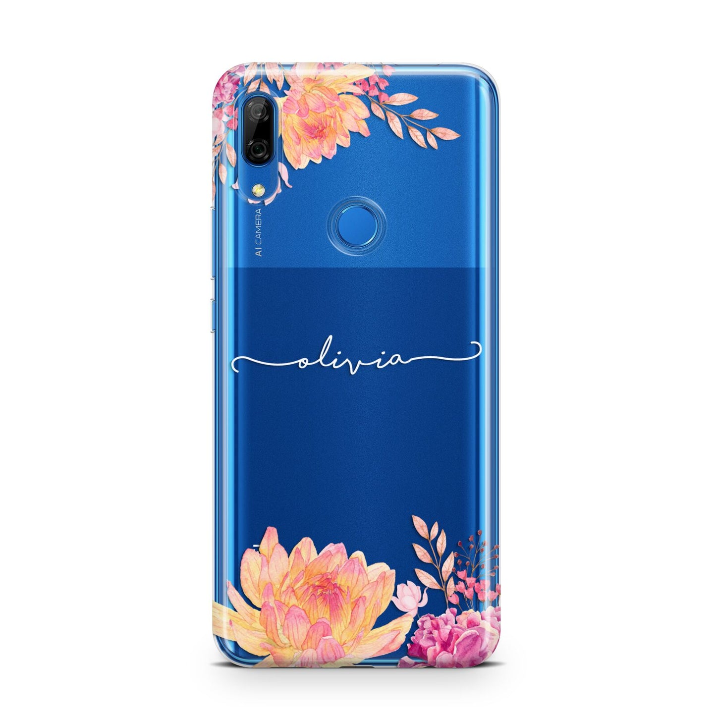 Personalised Dahlia Flowers Huawei P Smart Z