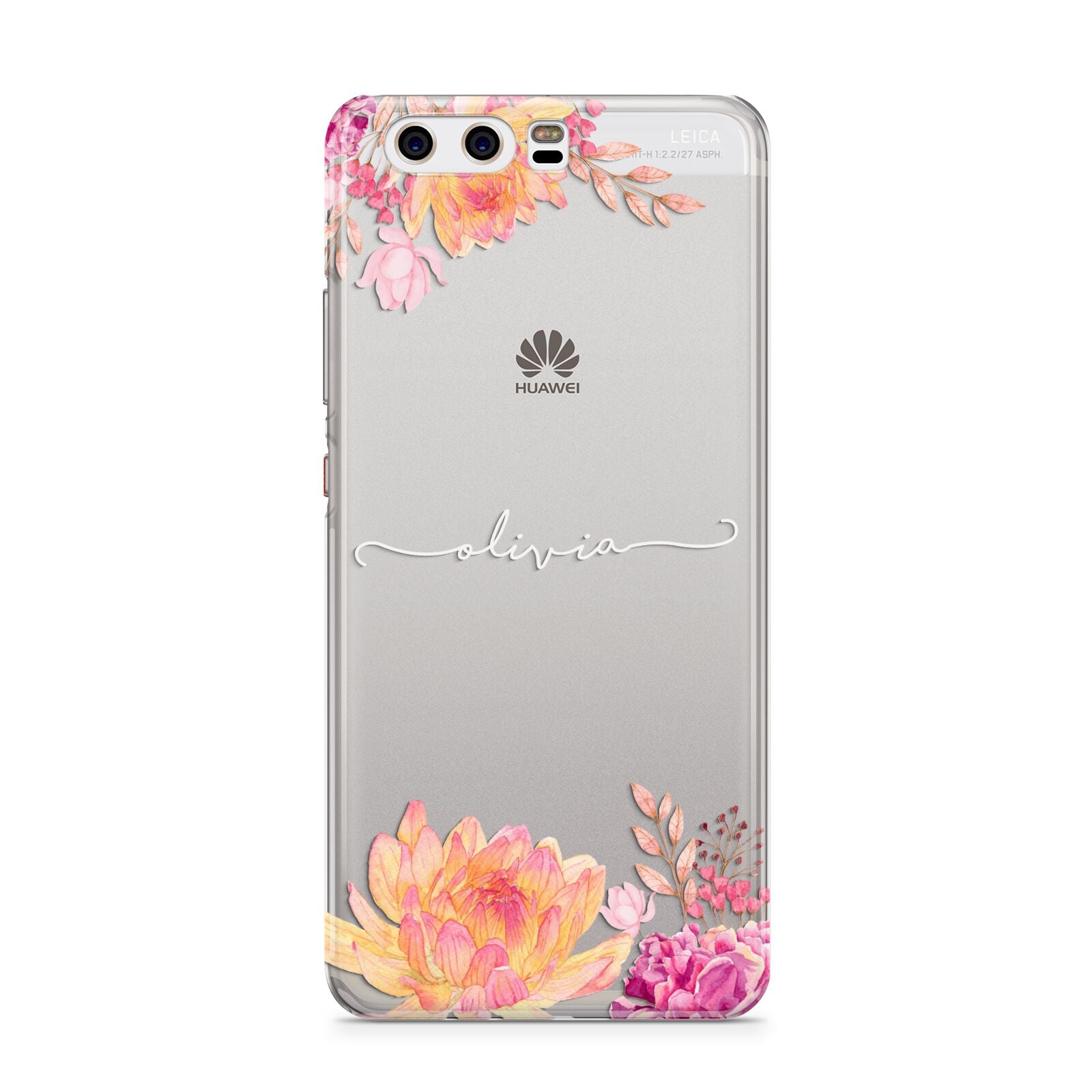 Personalised Dahlia Flowers Huawei P10 Phone Case