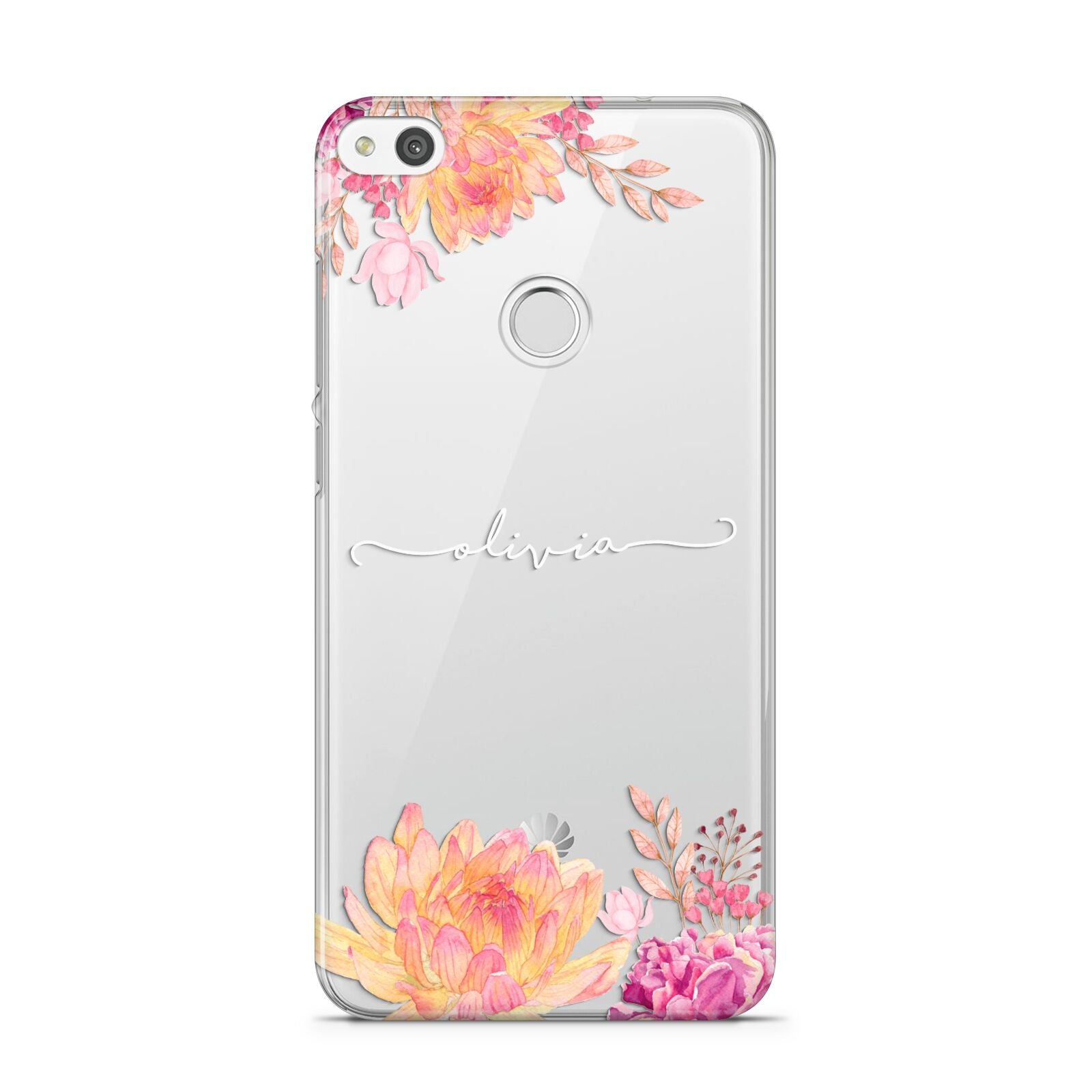 Personalised Dahlia Flowers Huawei P8 Lite Case