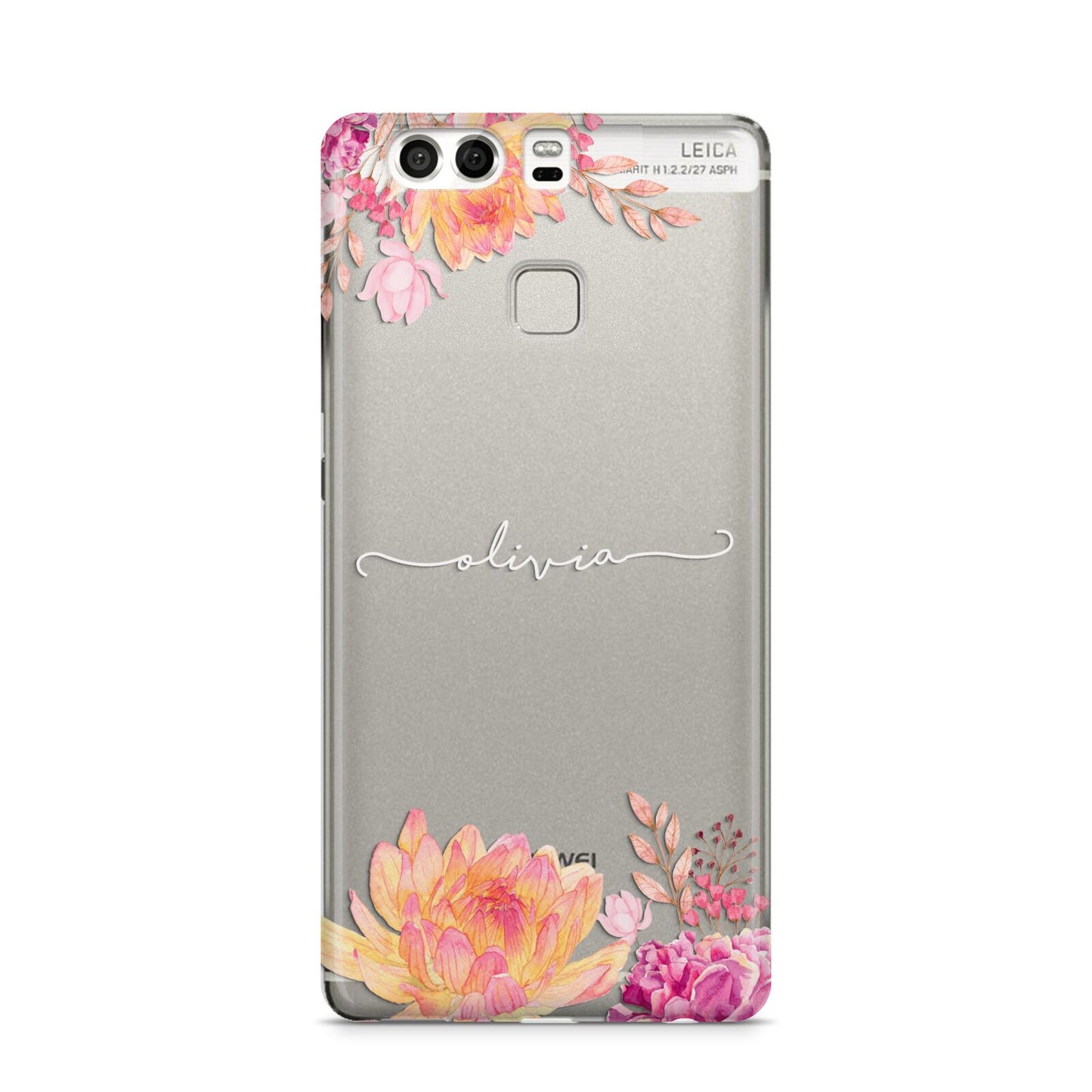 Personalised Dahlia Flowers Huawei P9 Case