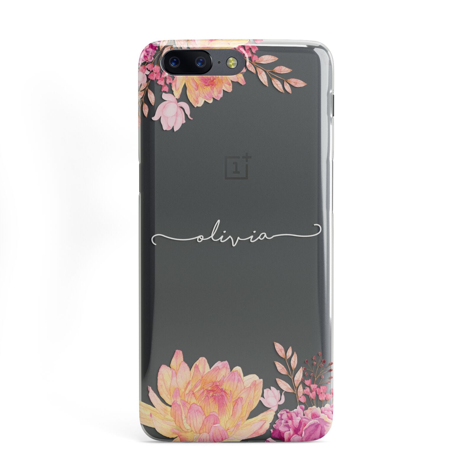 Personalised Dahlia Flowers OnePlus Case