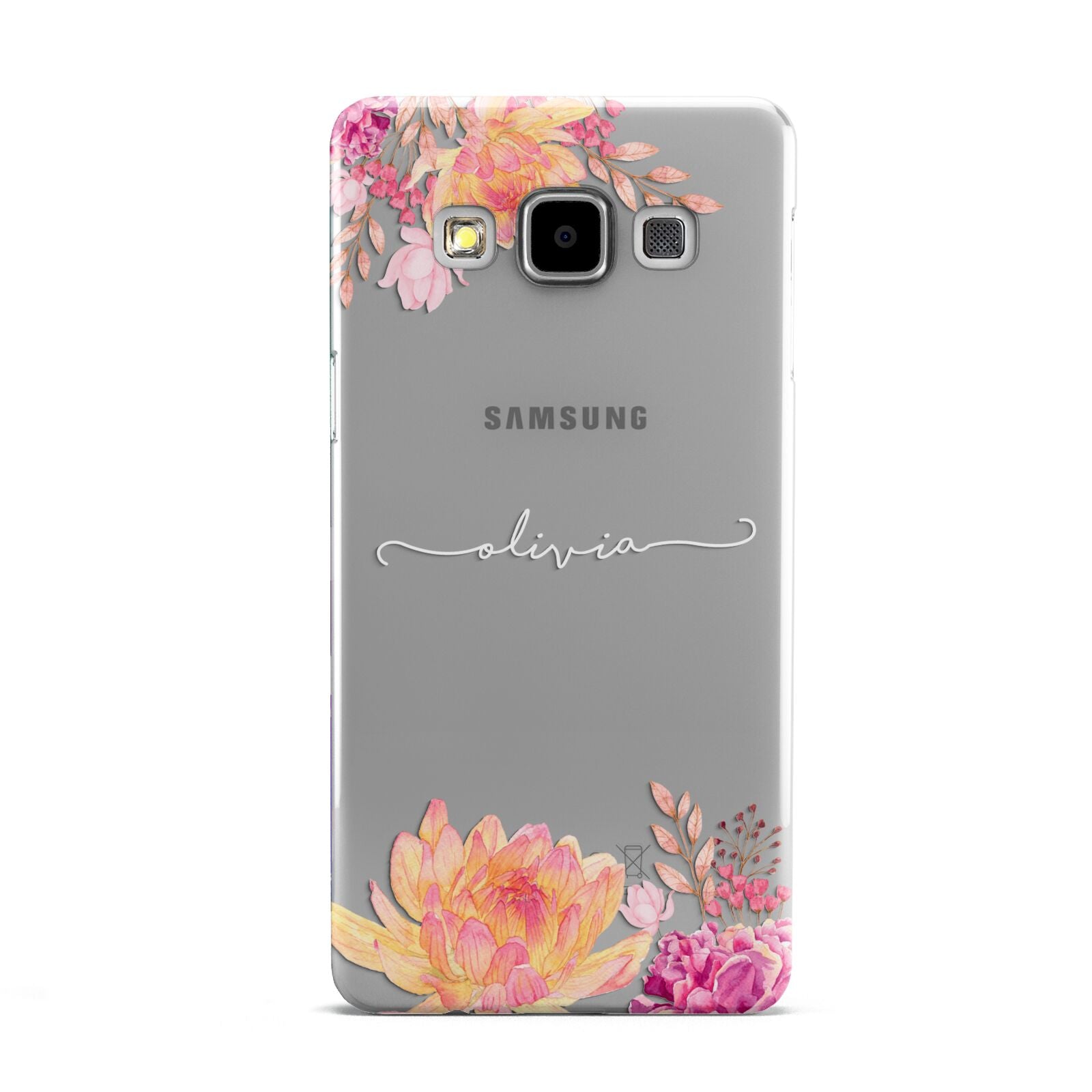 Personalised Dahlia Flowers Samsung Galaxy A5 Case