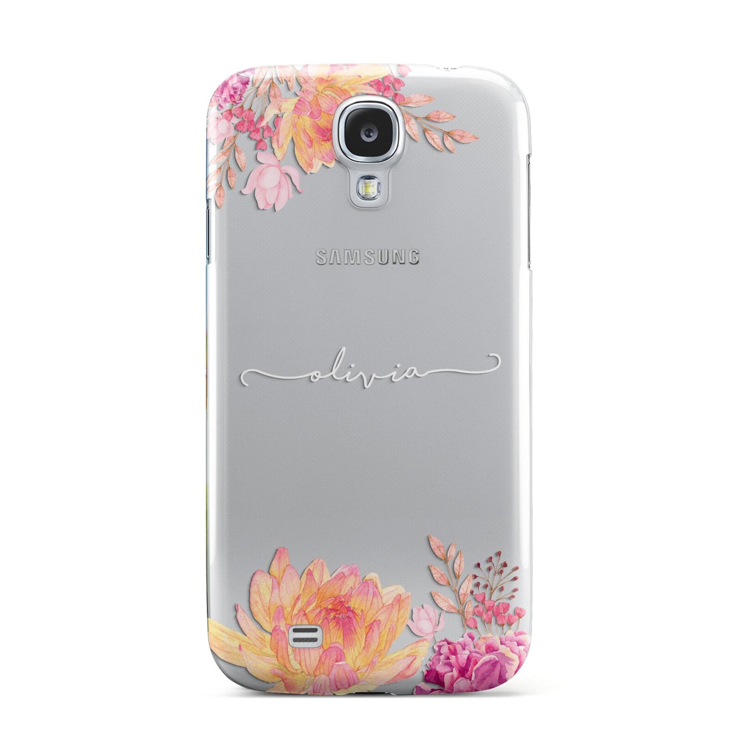 Personalised Dahlia Flowers Samsung Galaxy S4 Case