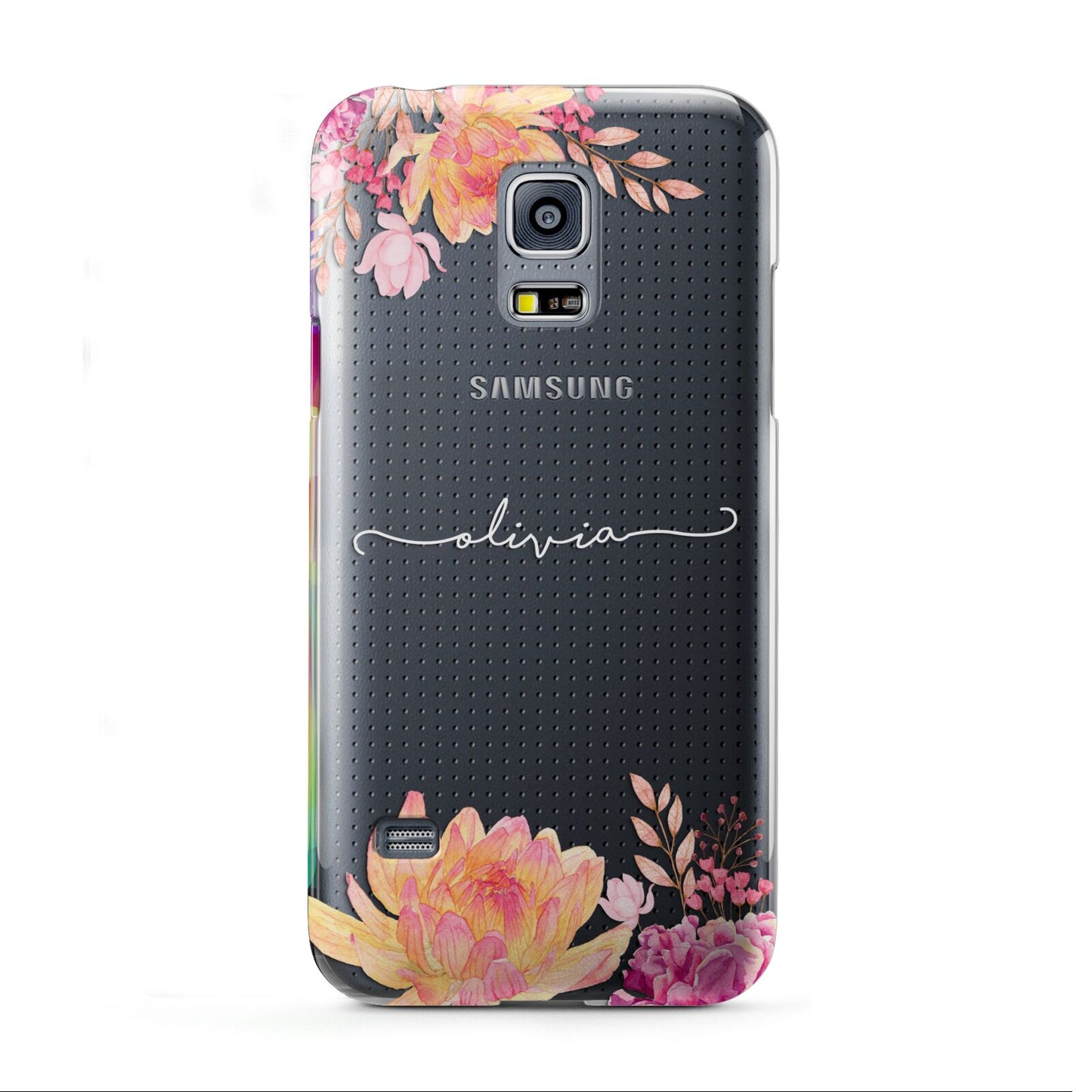 Personalised Dahlia Flowers Samsung Galaxy S5 Mini Case