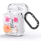 Personalised Dahlia Pink AirPods Glitter Case Side Image