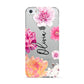 Personalised Dahlia Pink Apple iPhone 5 Case