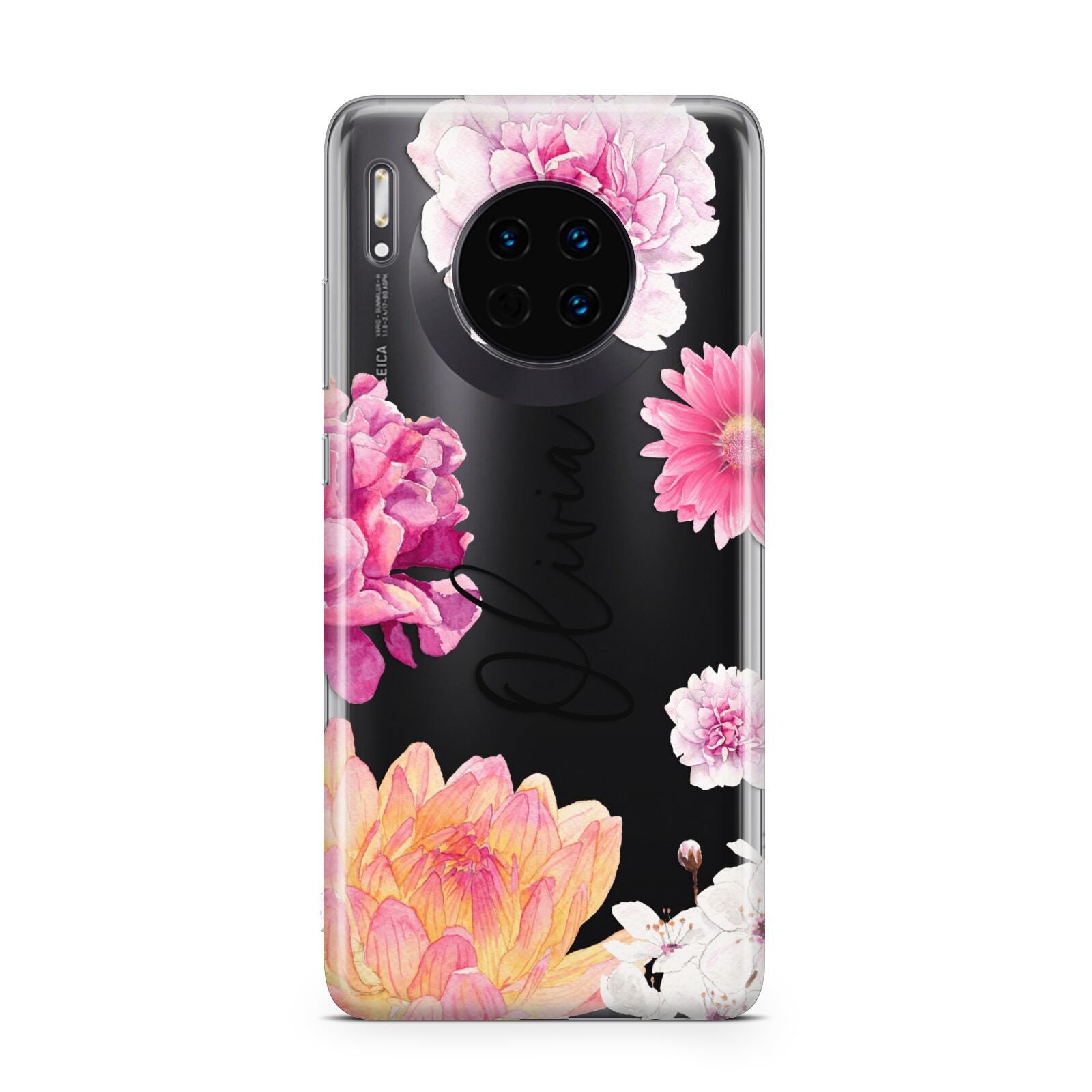 Personalised Dahlia Pink Huawei Mate 30