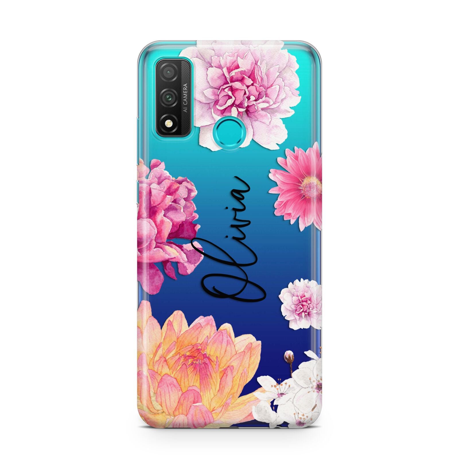 Personalised Dahlia Pink Huawei P Smart 2020