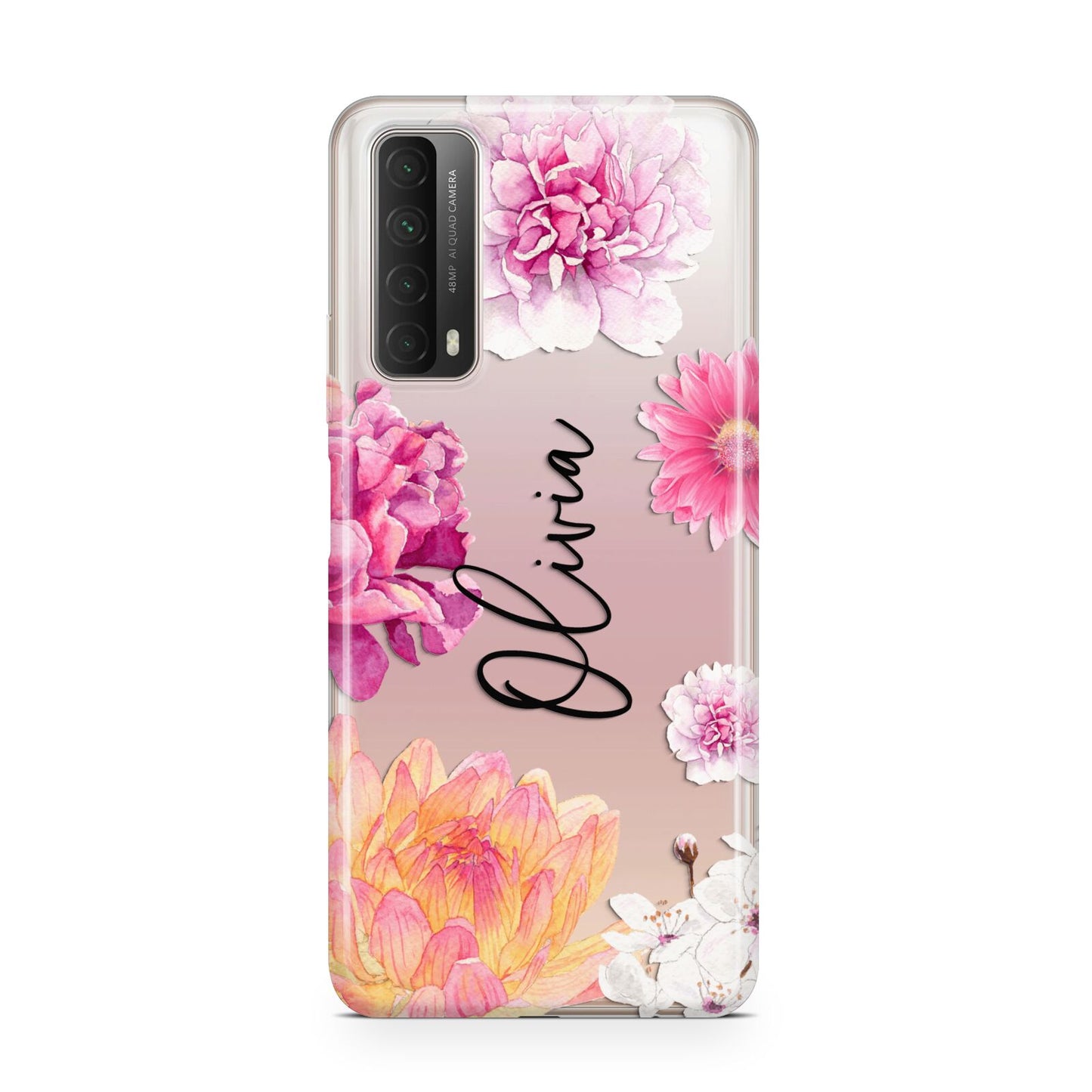 Personalised Dahlia Pink Huawei P Smart 2021