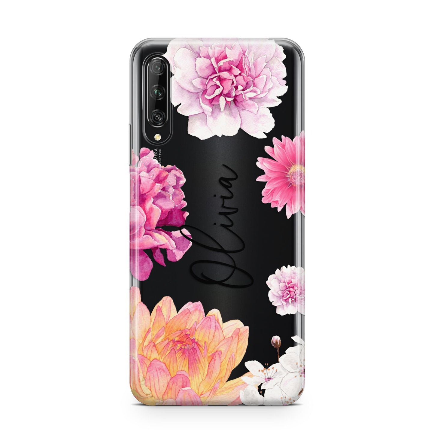 Personalised Dahlia Pink Huawei P Smart Pro 2019