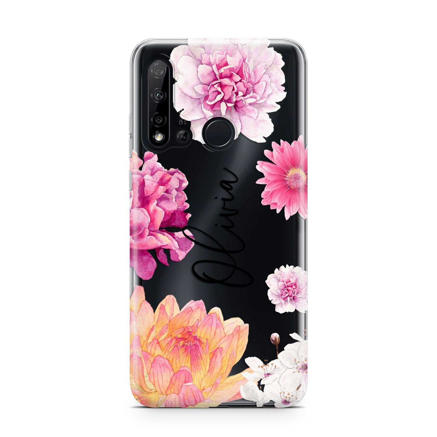 Personalised Dahlia Pink Huawei P20 Lite 5G Phone Case