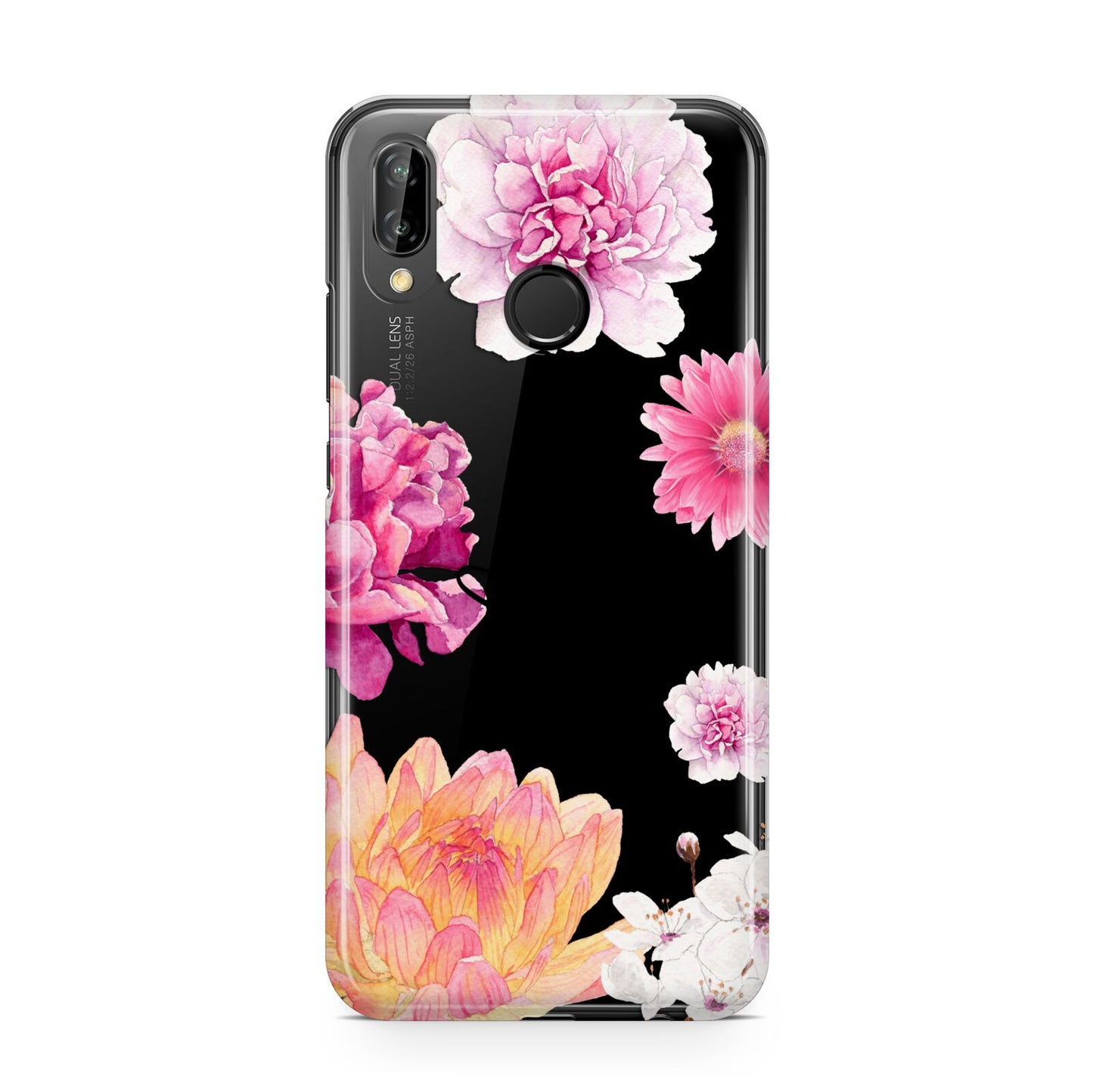 Personalised Dahlia Pink Huawei P20 Lite Phone Case