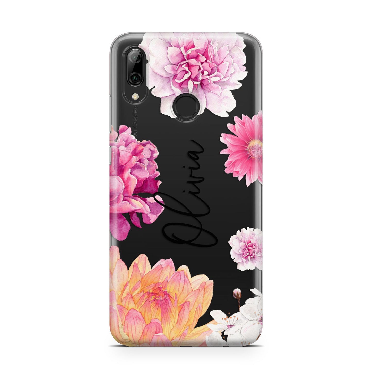 Personalised Dahlia Pink Huawei Y7 2019