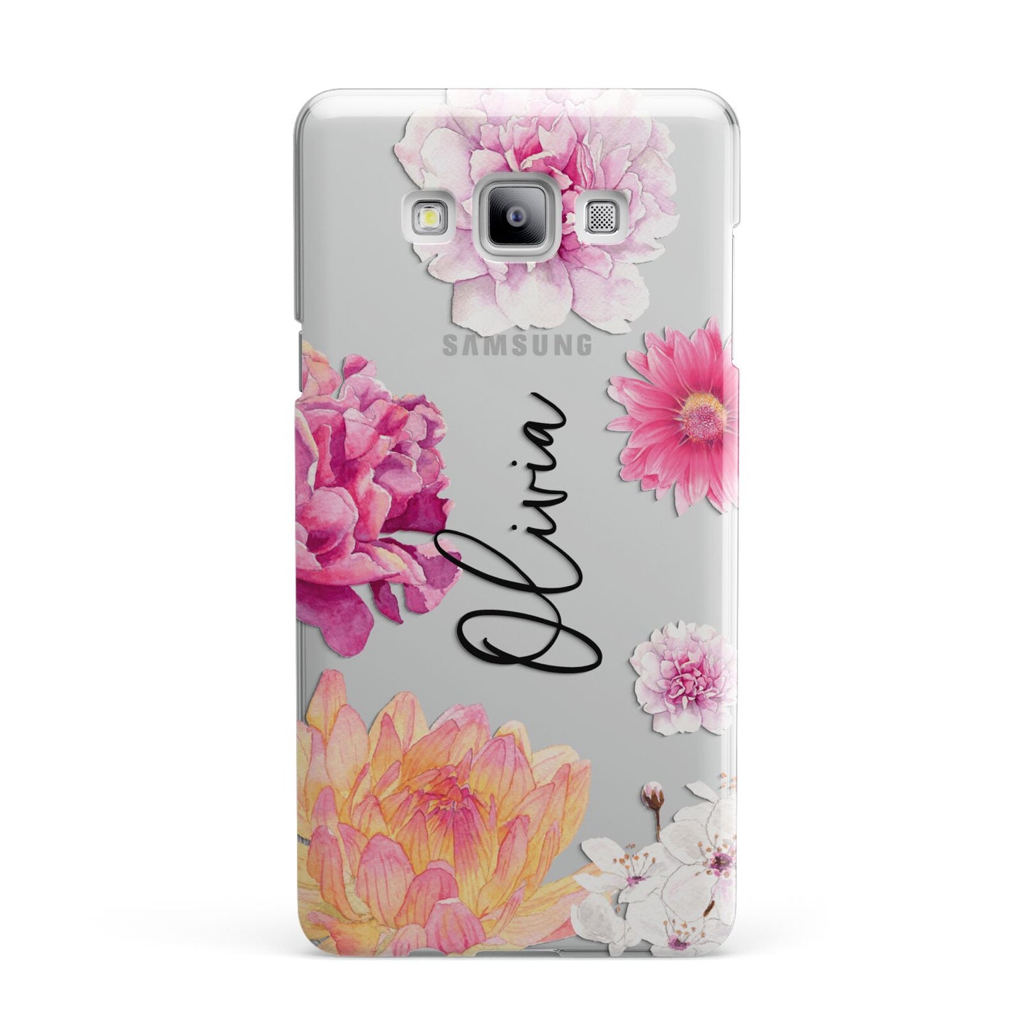 Personalised Dahlia Pink Samsung Galaxy A7 2015 Case