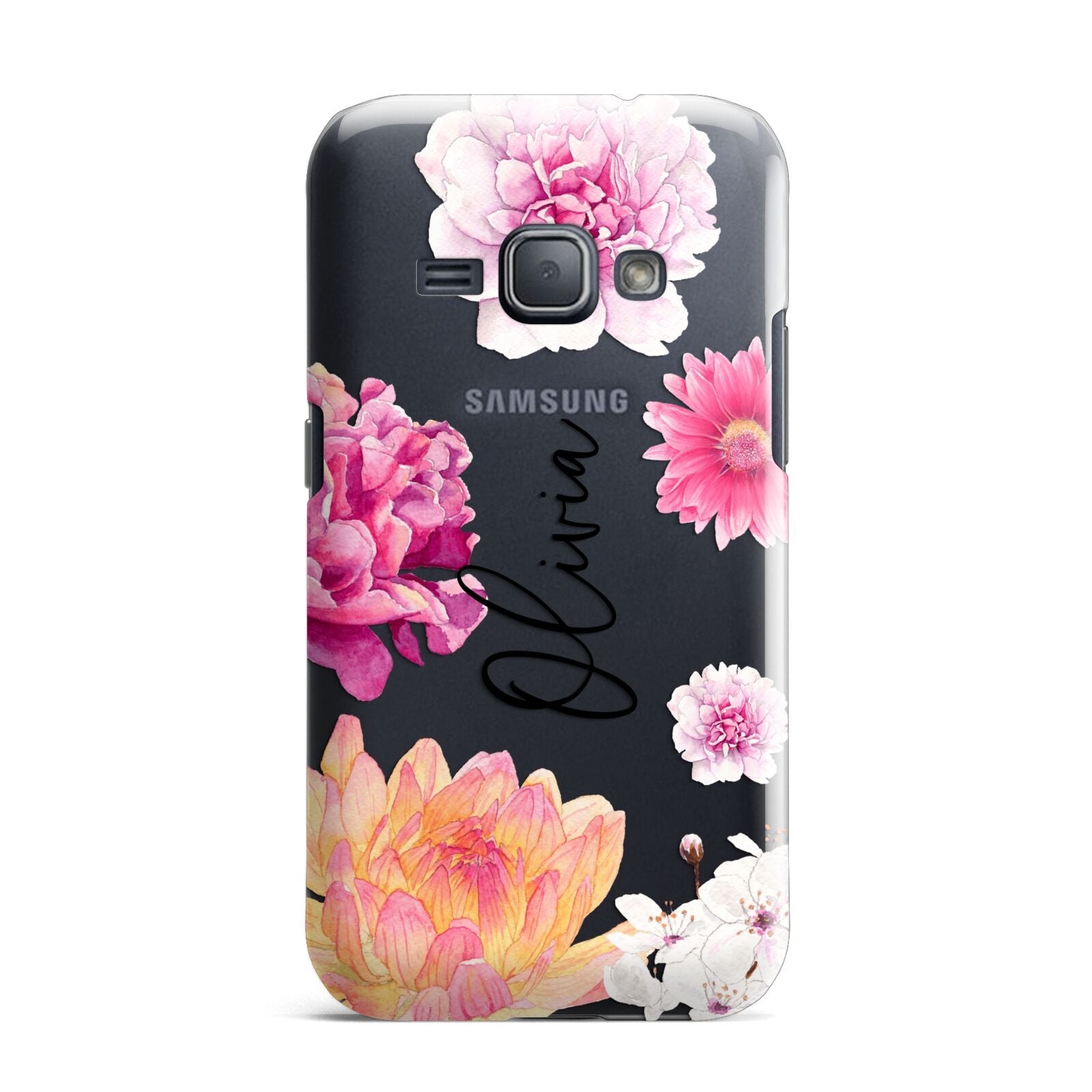 Personalised Dahlia Pink Samsung Galaxy J1 2016 Case