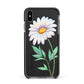 Personalised Daisies Apple iPhone Xs Max Impact Case Black Edge on Black Phone