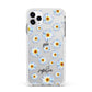 Personalised Daisy Apple iPhone 11 Pro Max in Silver with White Impact Case