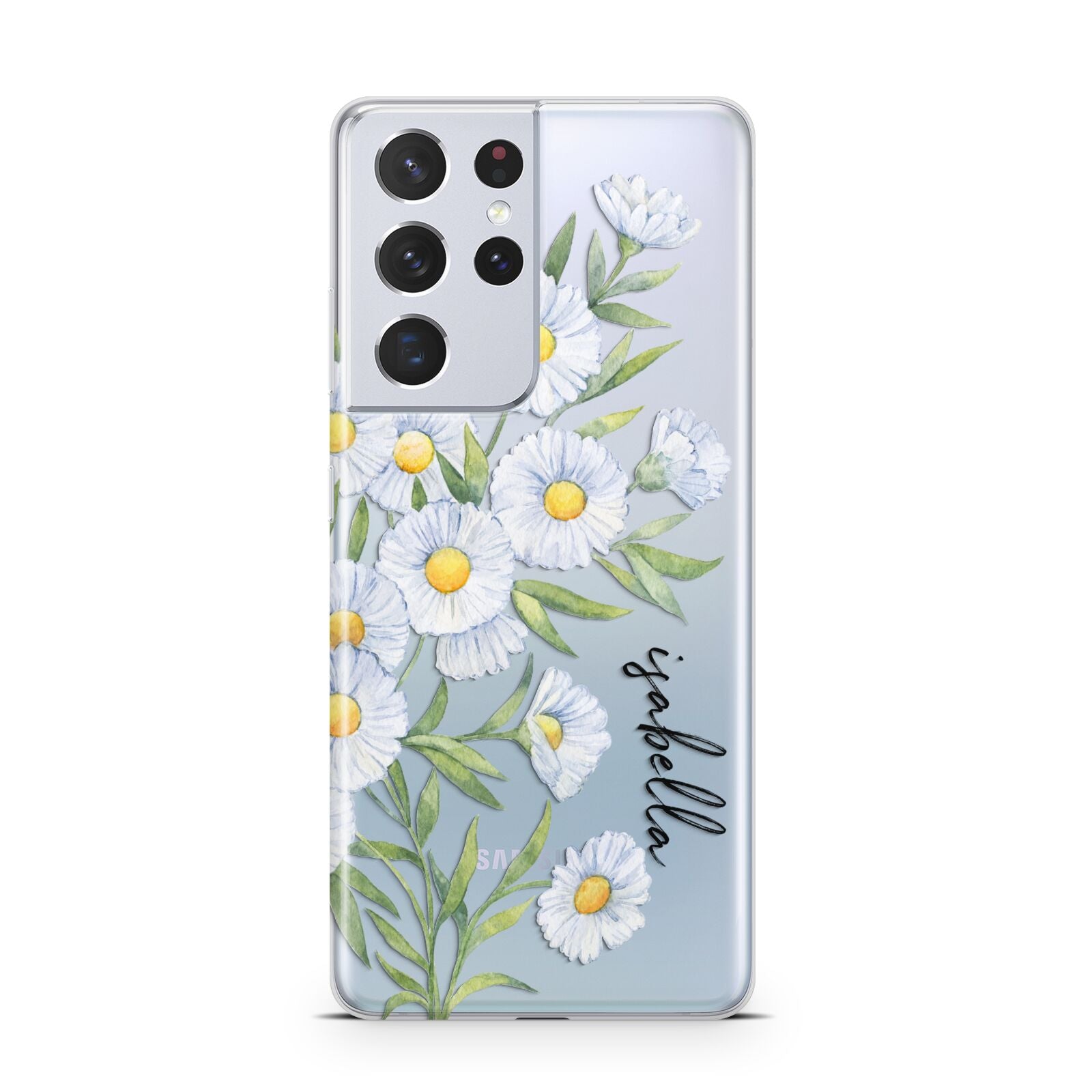 Personalised Daisy Flower Samsung S21 Ultra Case