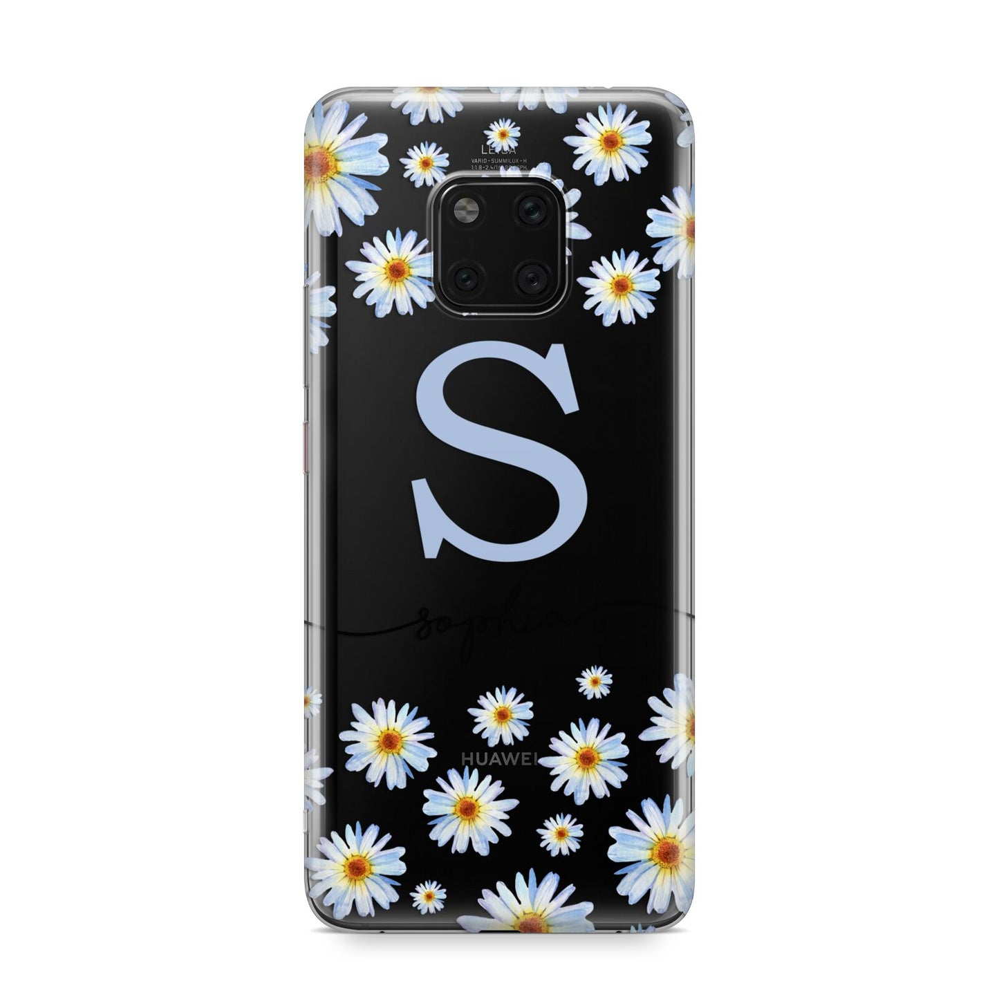 Personalised Daisy Initial Name Huawei Mate 20 Pro Phone Case