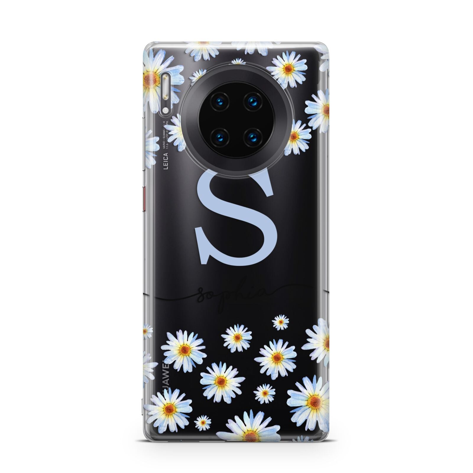 Personalised Daisy Initial Name Huawei Mate 30 Pro Phone Case