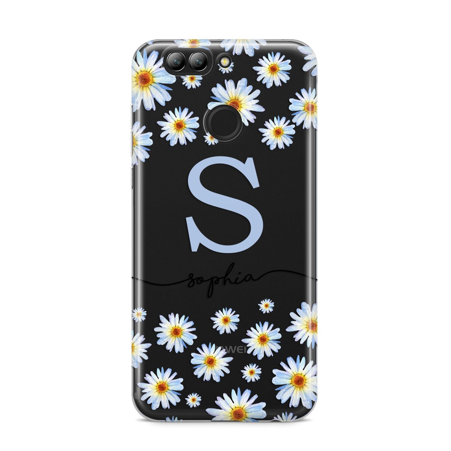 Personalised Daisy Initial Name Huawei Nova 2s Phone Case