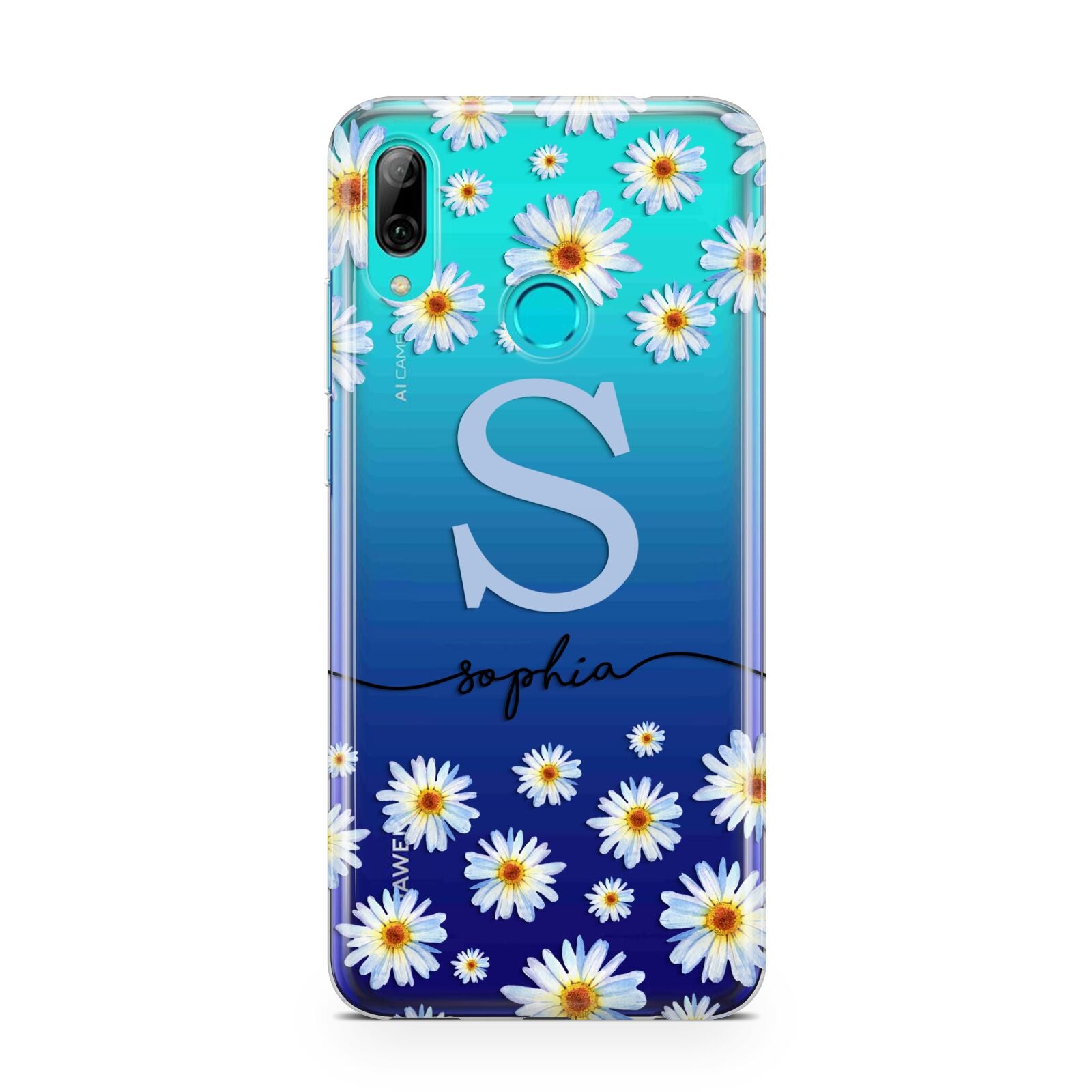 Personalised Daisy Initial Name Huawei P Smart 2019 Case