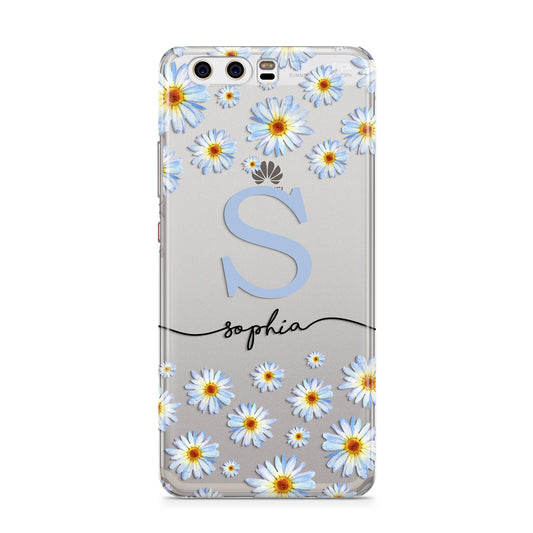 Personalised Daisy Initial Name Huawei P10 Phone Case