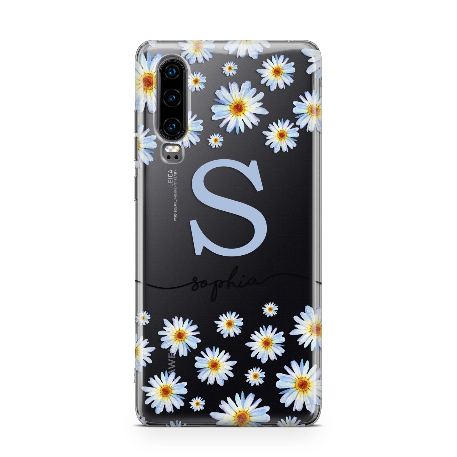 Personalised Daisy Initial Name Huawei P30 Phone Case