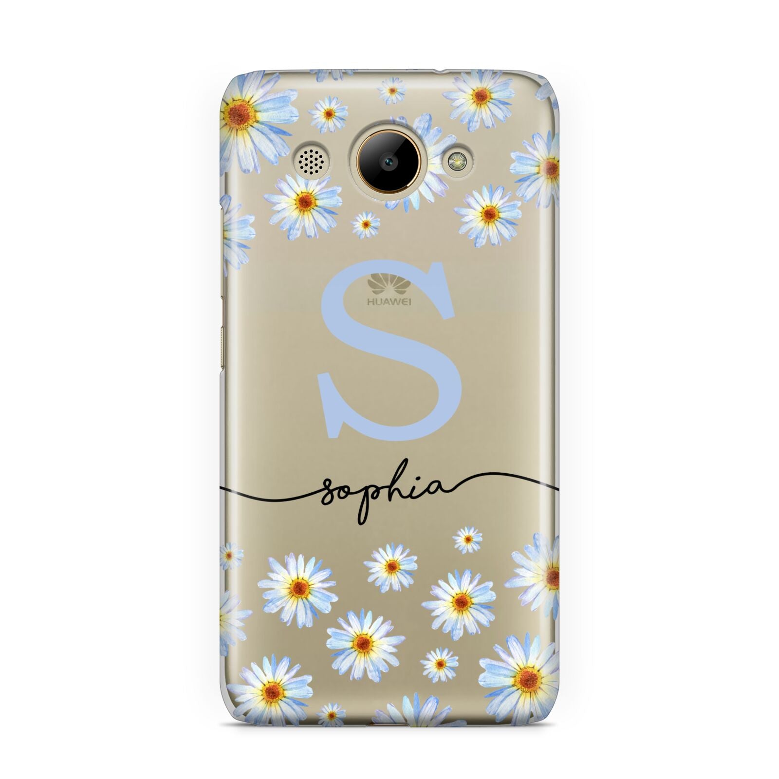 Personalised Daisy Initial Name Huawei Y3 2017