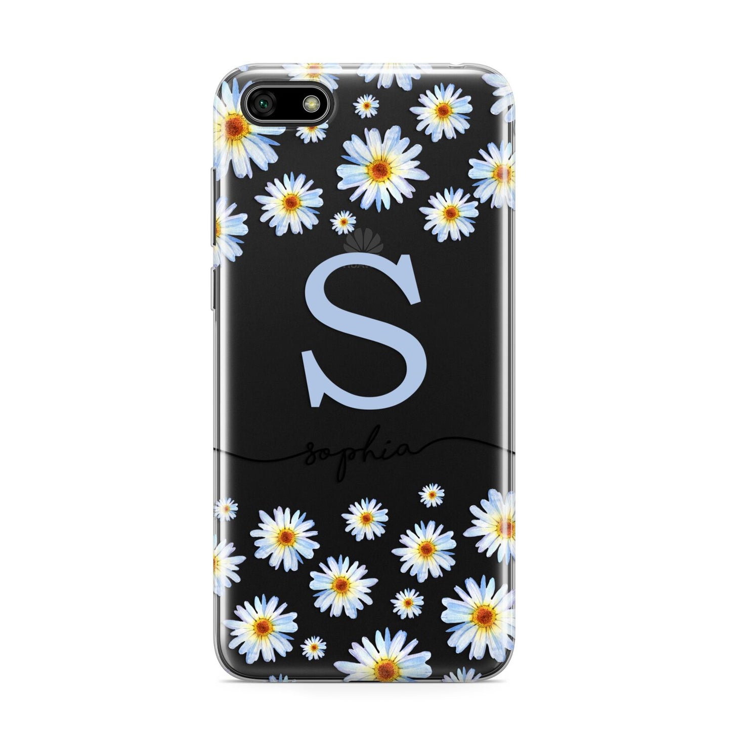 Personalised Daisy Initial Name Huawei Y5 Prime 2018 Phone Case