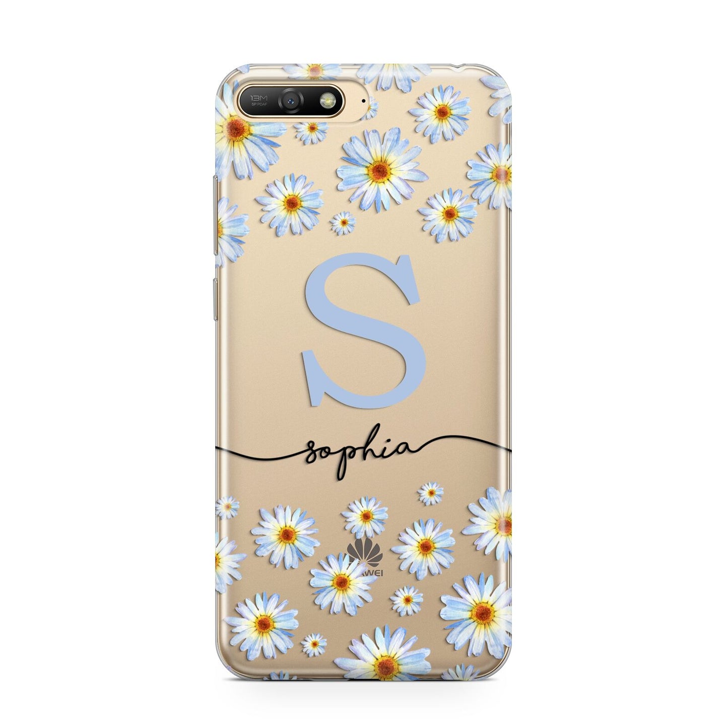 Personalised Daisy Initial Name Huawei Y6 2018