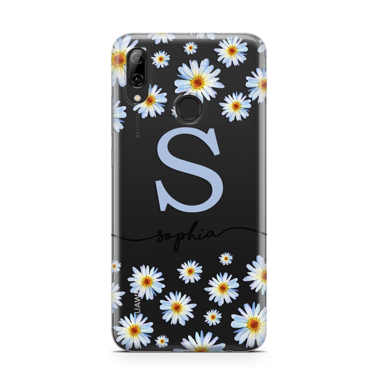 Personalised Daisy Initial Name Huawei Y7 2019