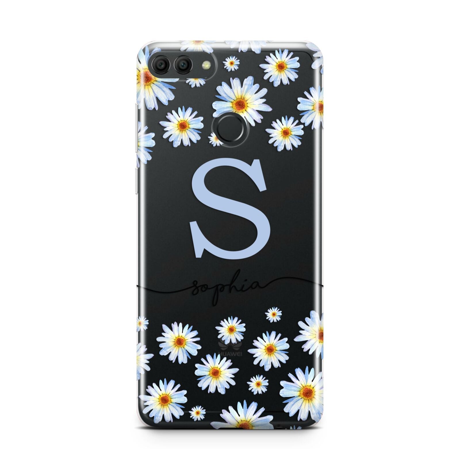 Personalised Daisy Initial Name Huawei Y9 2018