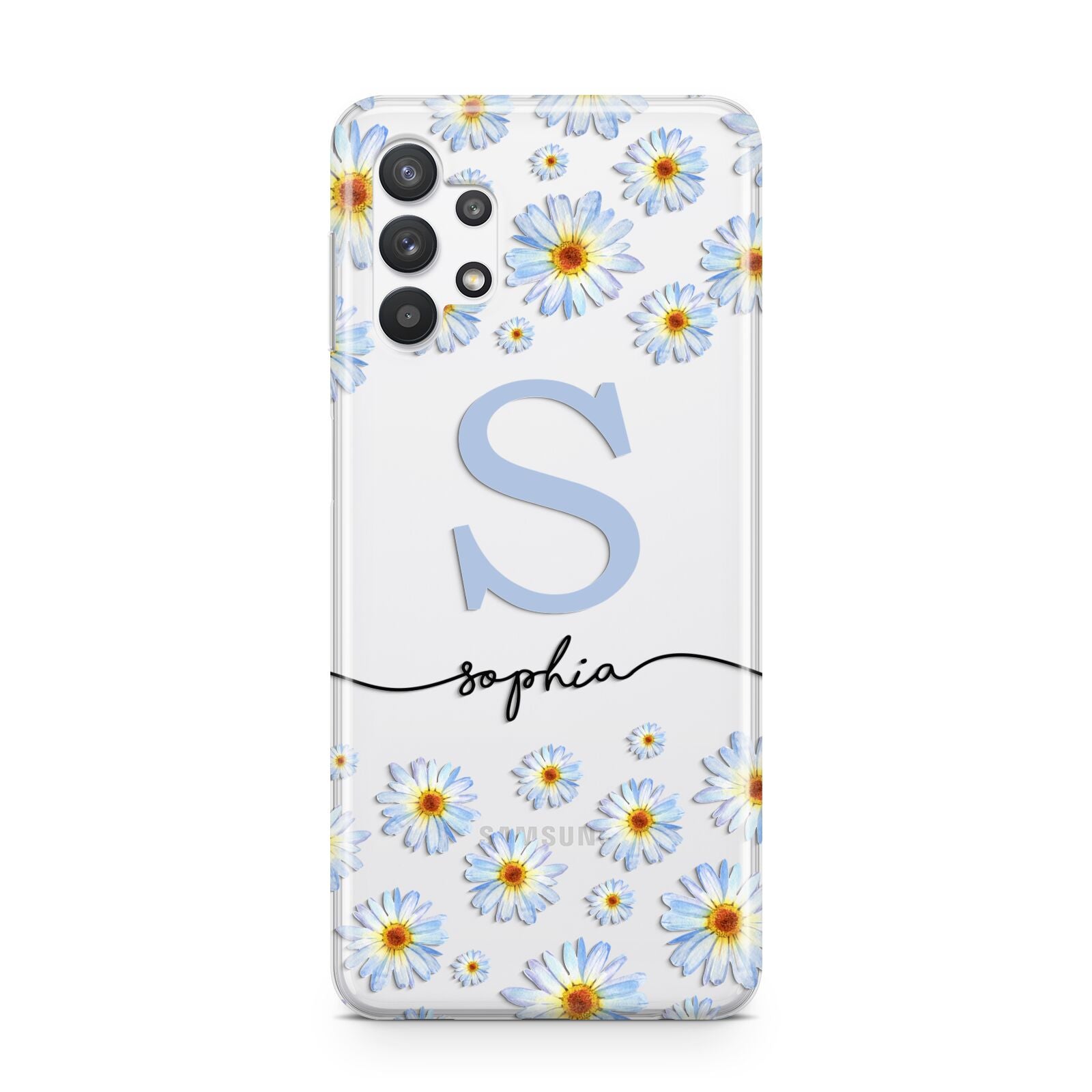 Personalised Daisy Initial Name Samsung A32 5G Case