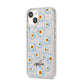 Personalised Daisy iPhone 14 Glitter Tough Case Starlight Angled Image