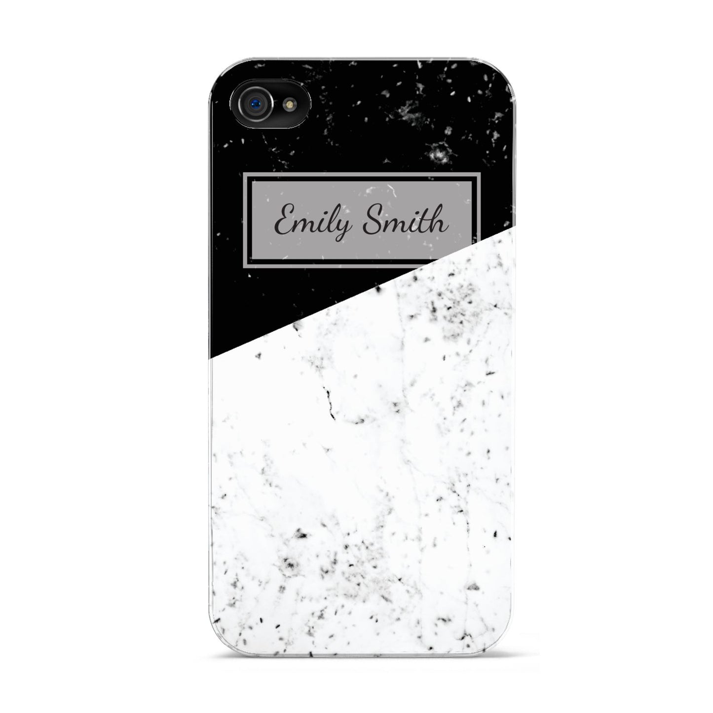 Personalised Day Night Marble Name Initials Apple iPhone 4s Case