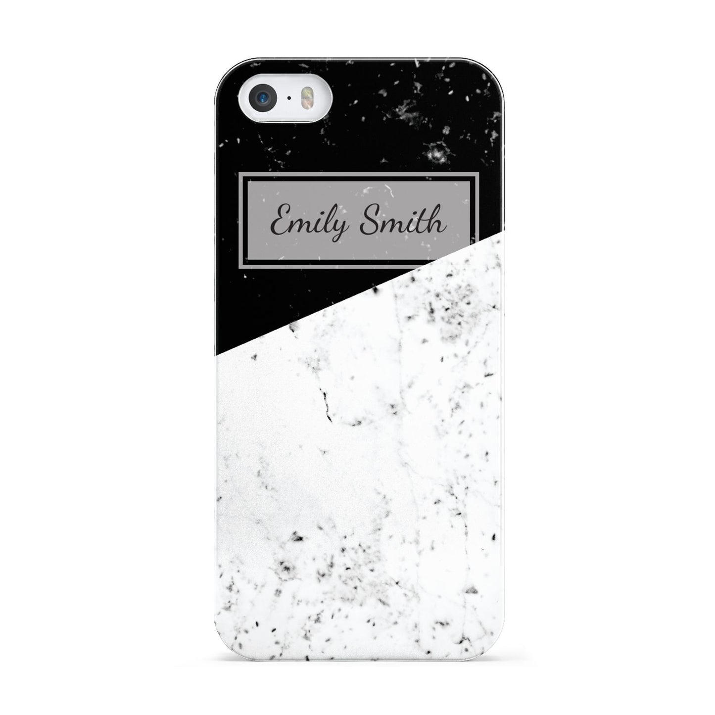 Personalised Day Night Marble Name Initials Apple iPhone 5 Case