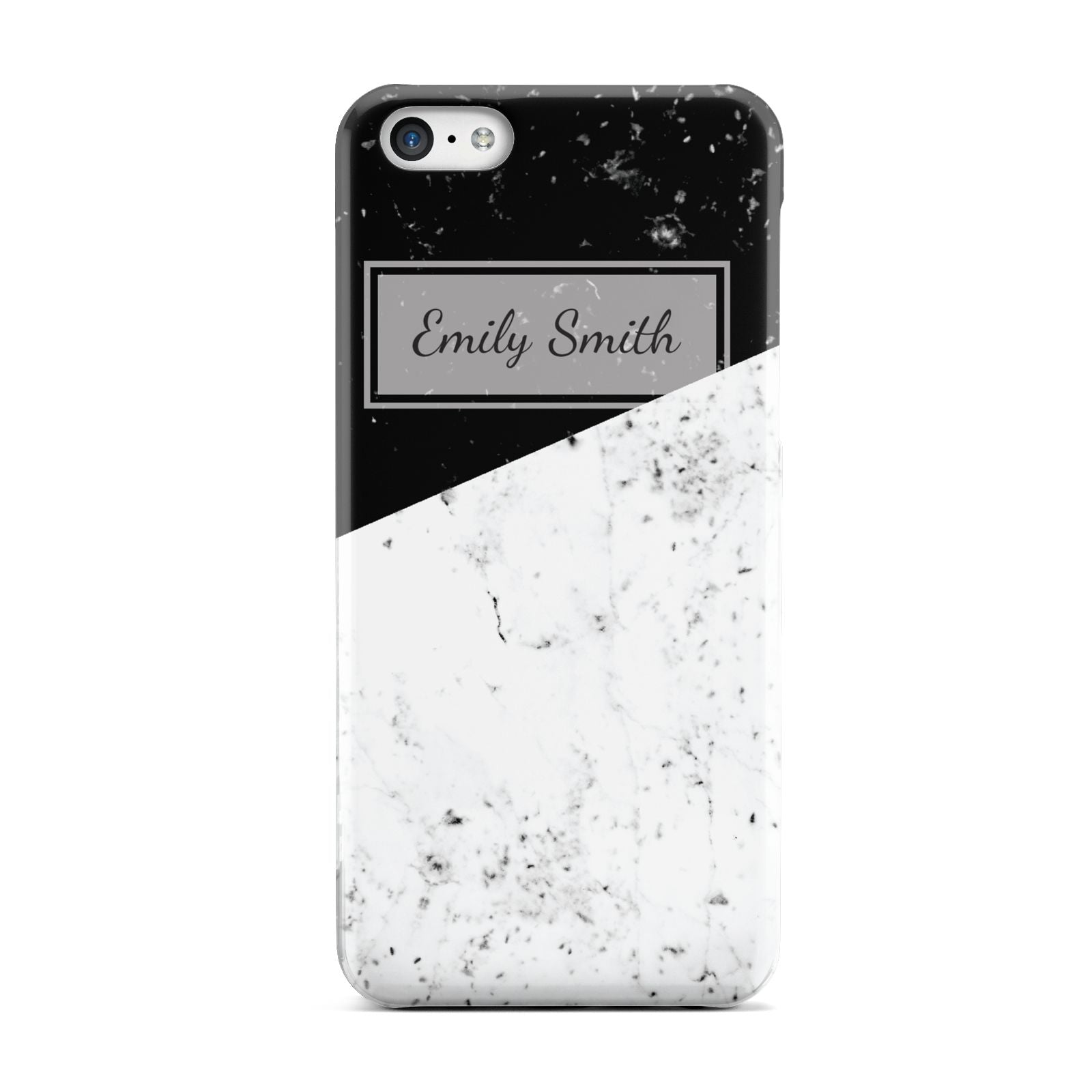 Personalised Day Night Marble Name Initials Apple iPhone 5c Case