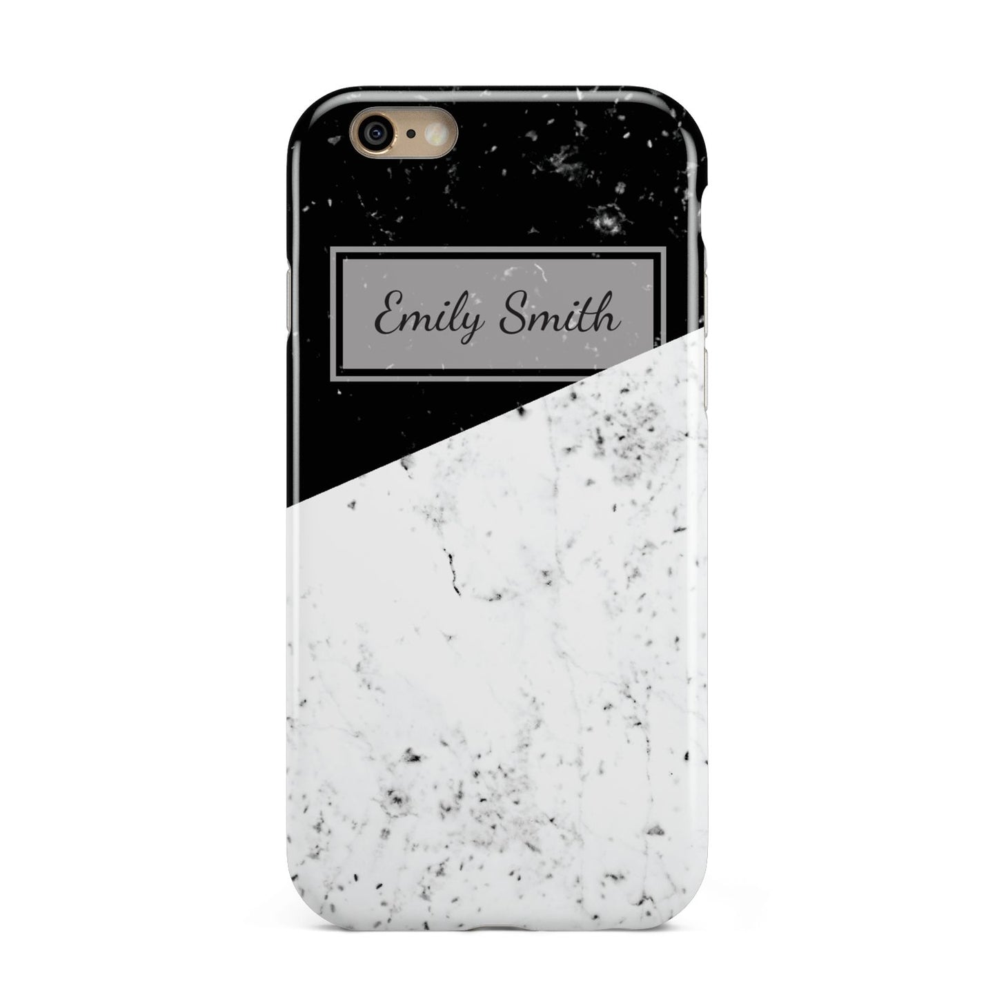 Personalised Day Night Marble Name Initials Apple iPhone 6 3D Tough Case