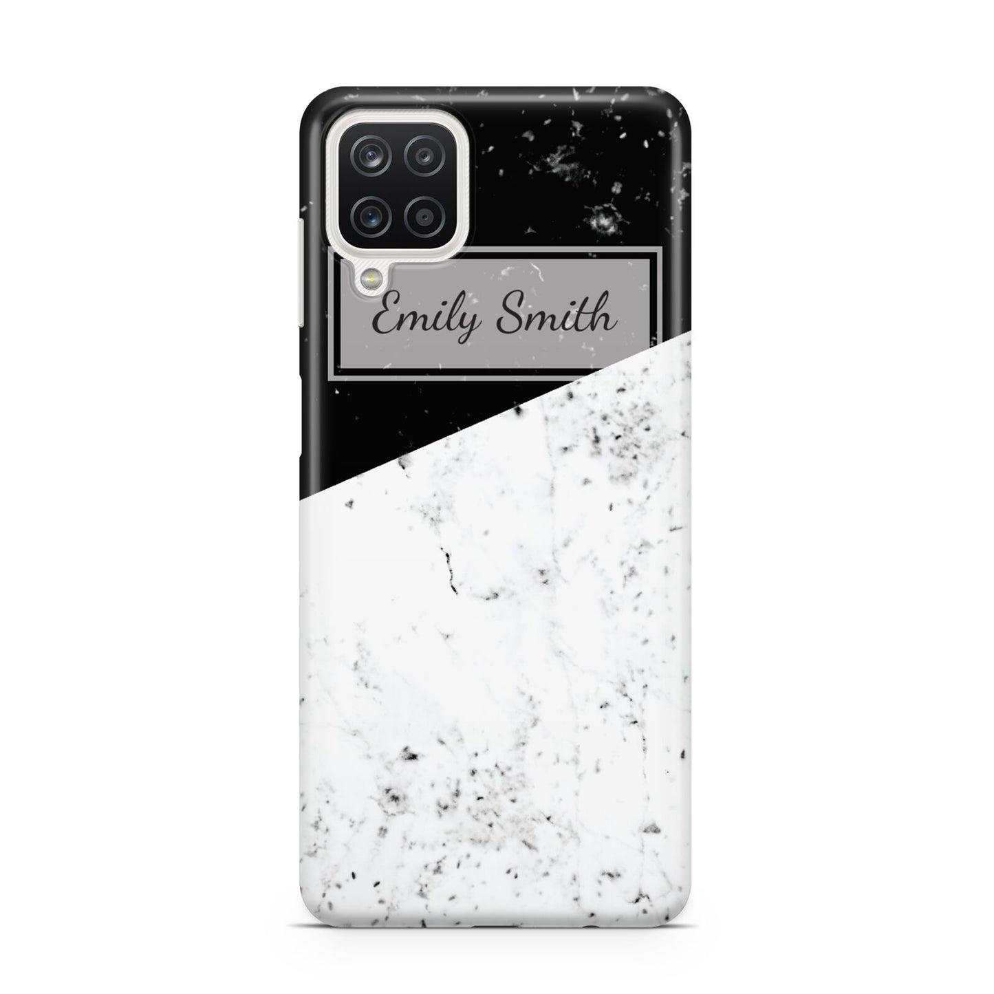 Personalised Day Night Marble Name Initials Samsung M12 Case